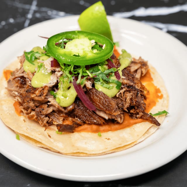 Pork Carnitas Taco.