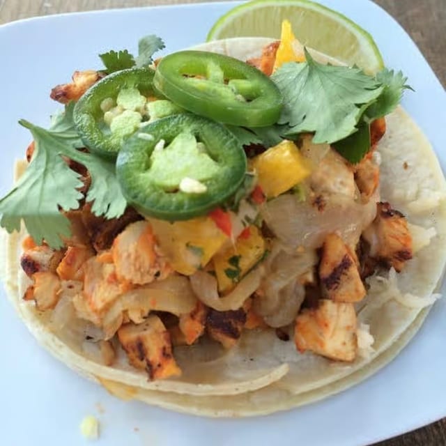 Kids Chicken Tacos.