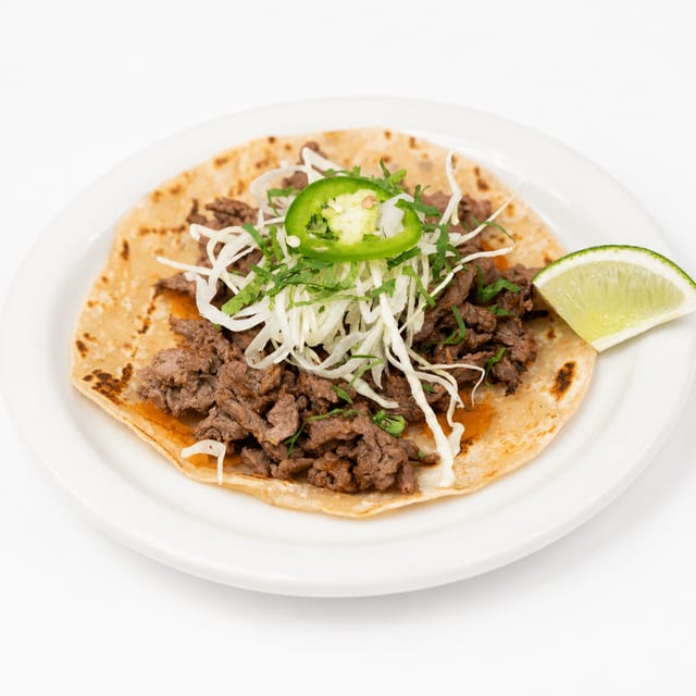 Skirt Steak Taco.