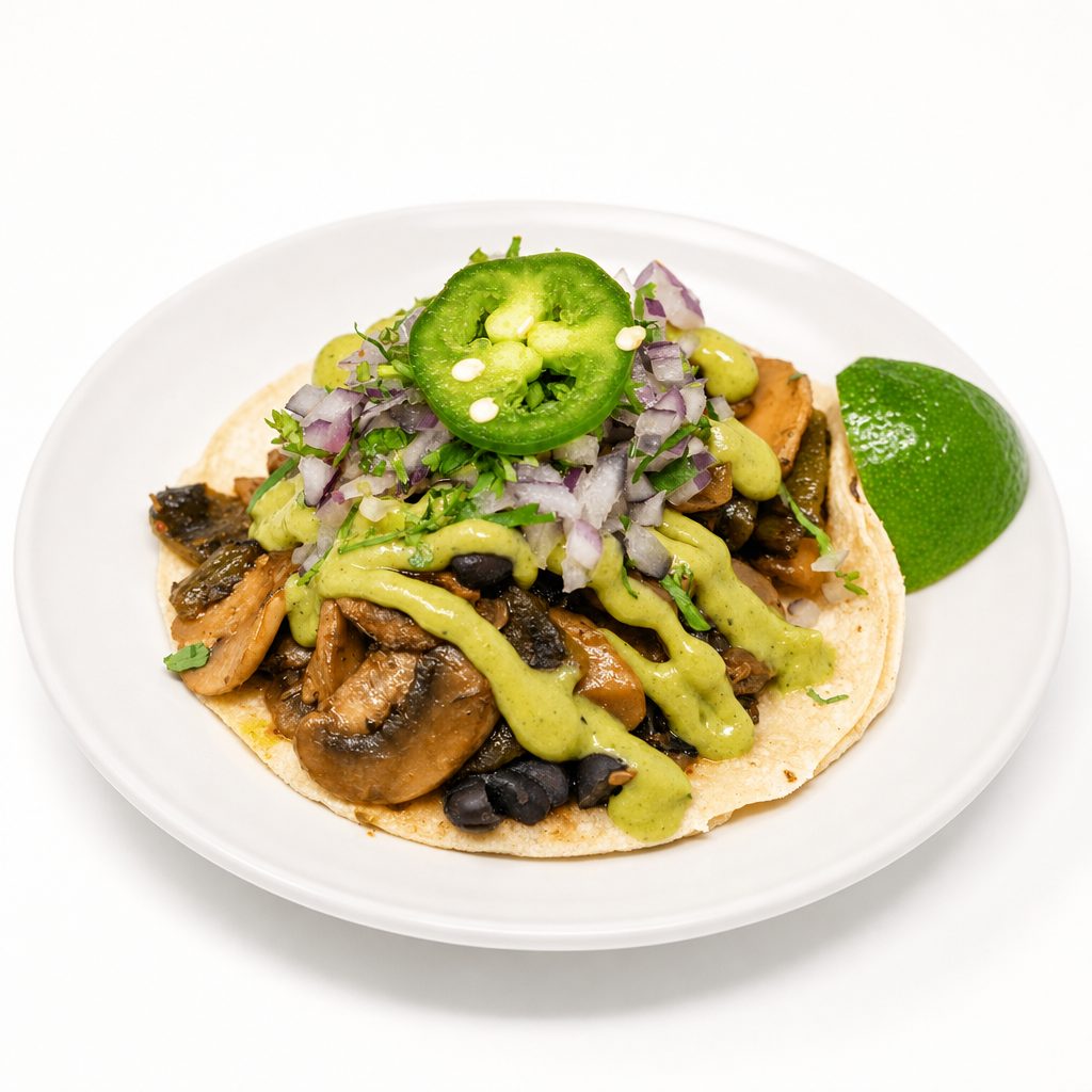Roasted Mushroom Taco.