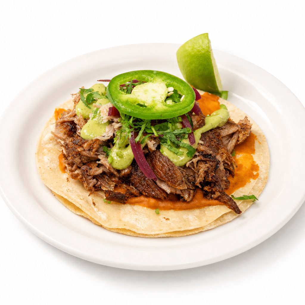 Pork Carnitas Taco.