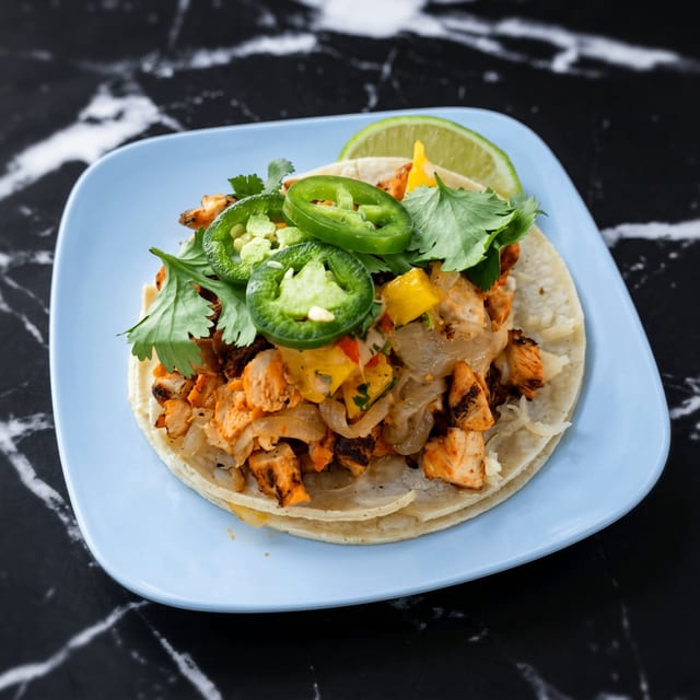 Kids Chicken Tacos.