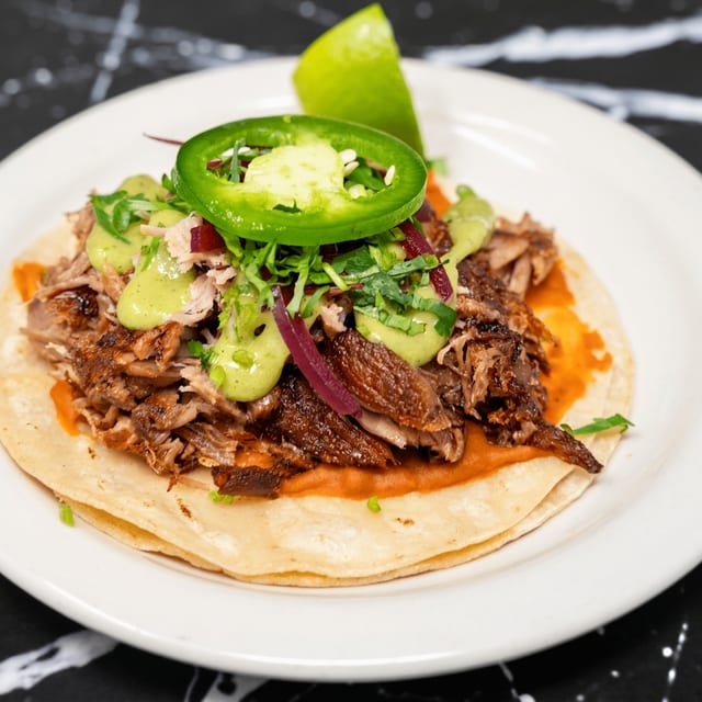 Pork Carnitas Taco.